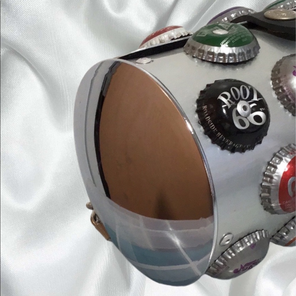 Littlearth Recycled Bottle Cap Cylinder Shape Metal Crossbody, Rubber Strap - Picture 6 of 13